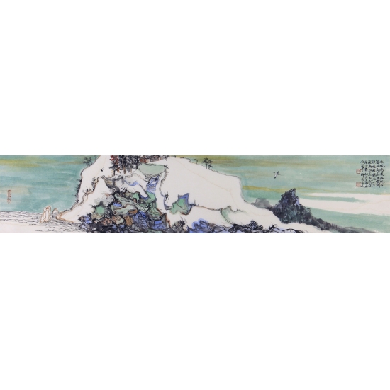 【已售】中国美协会员王辉小尺寸写意山水画《定林所居》